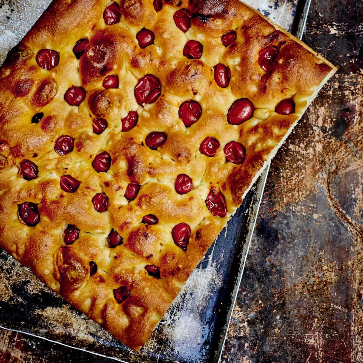 Foccacia aux tomates cerises