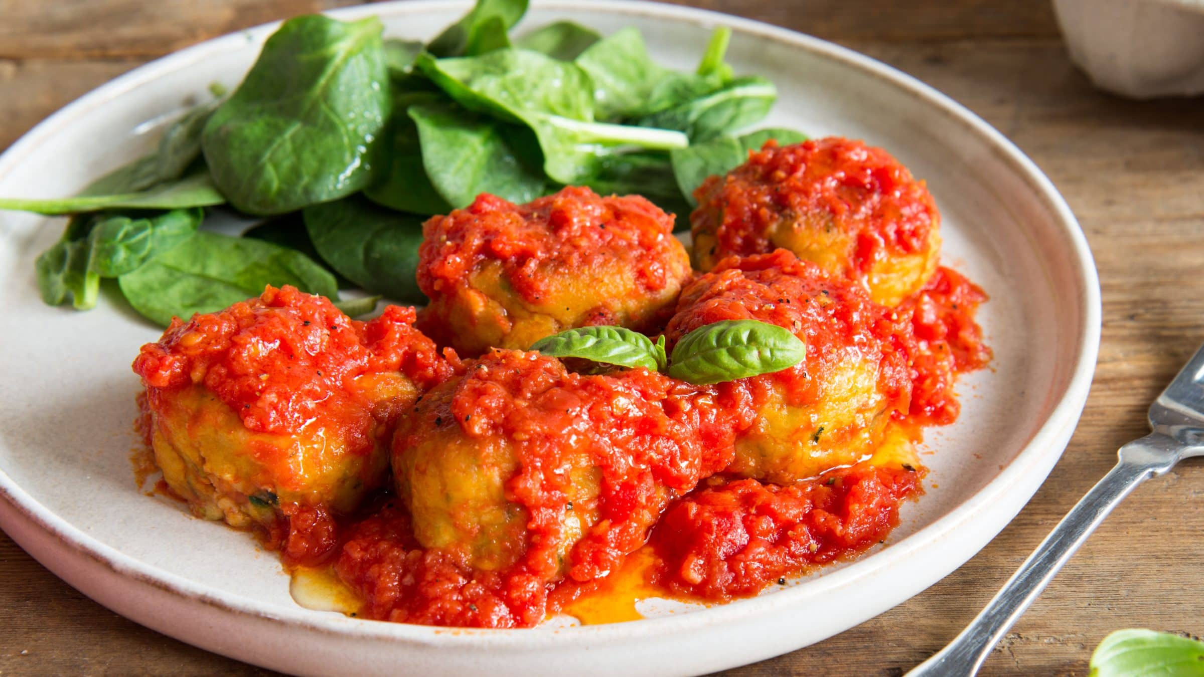 Zucchini Fritters with Tomato Sauce