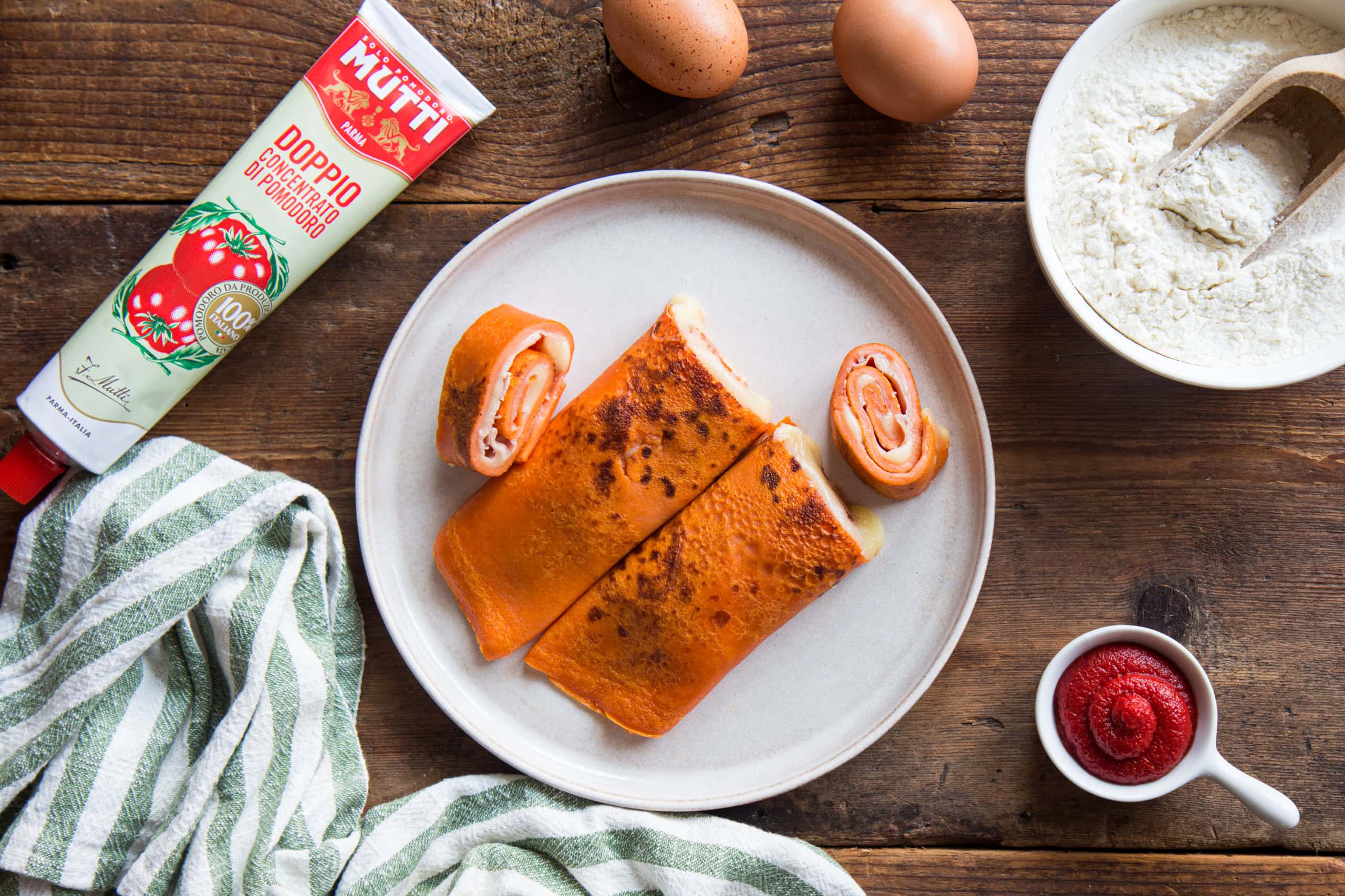 Tomato crepes