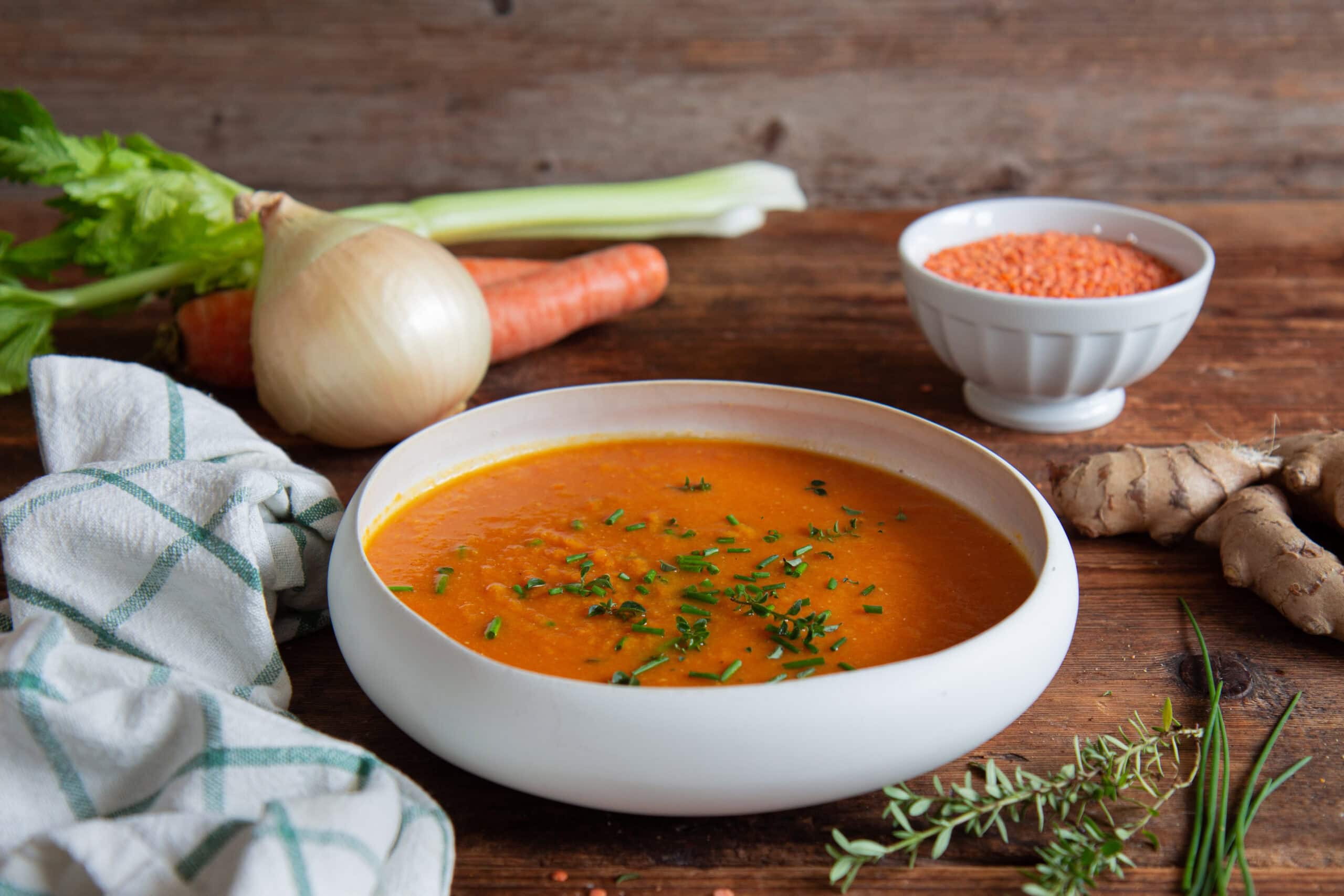 Detox Red Lentil Soup with Mutti’s Tomato Polpa 