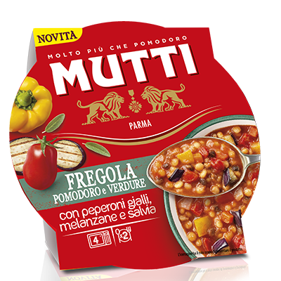 Fregola con pomodoro e verdure