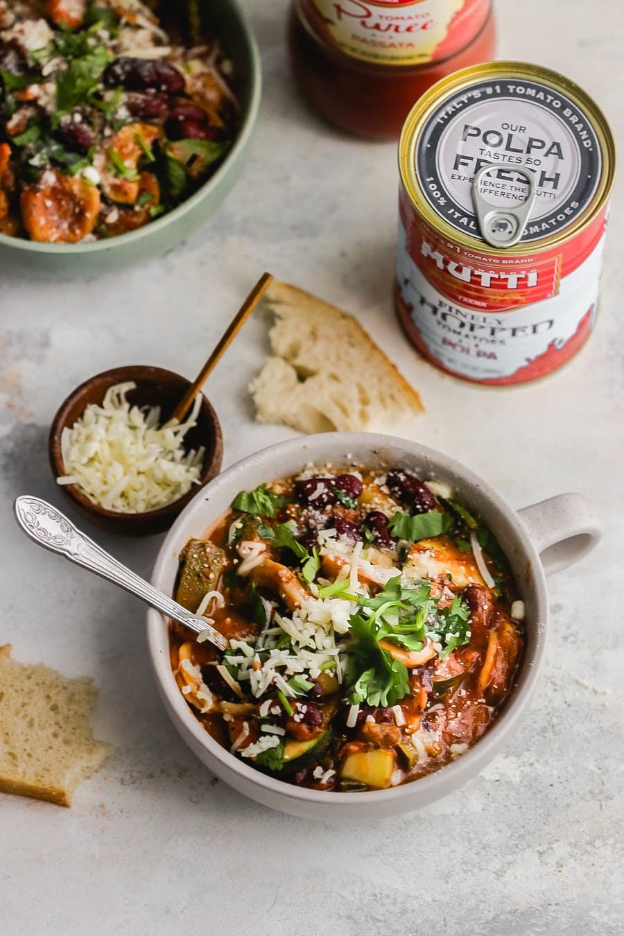 Minestrone Soup made with Crushed Tomatoes