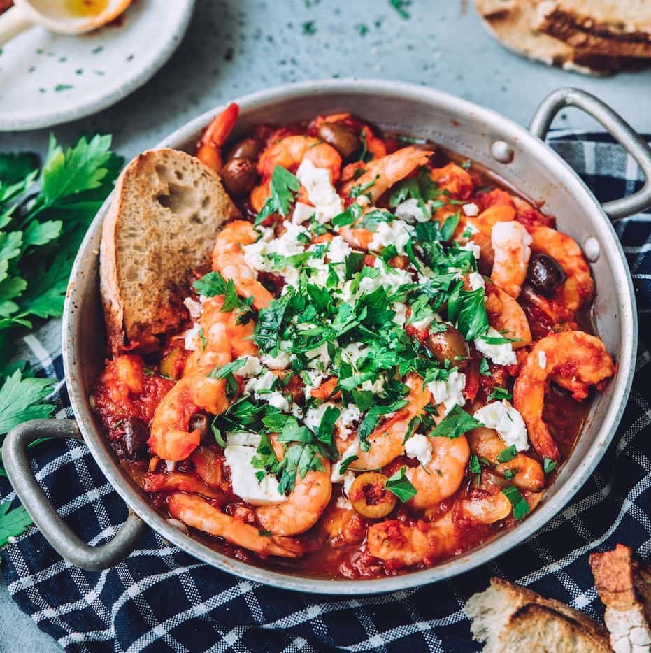 Crevettes à la grecque